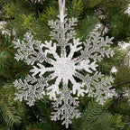 Ornamento de Navidad copo de nieve 21cm