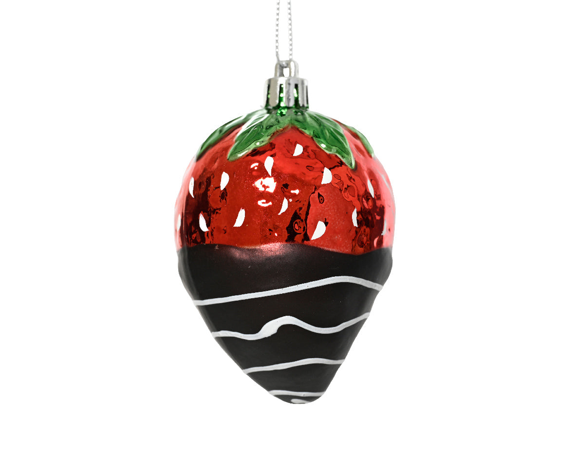 Fruto rojo poliesterina adornos navideños 9,1cm