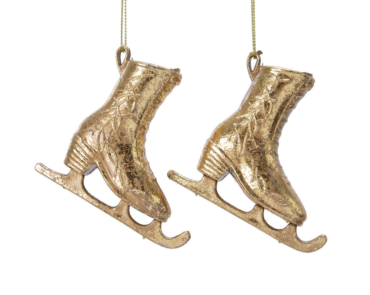 Skates de plasco dorado