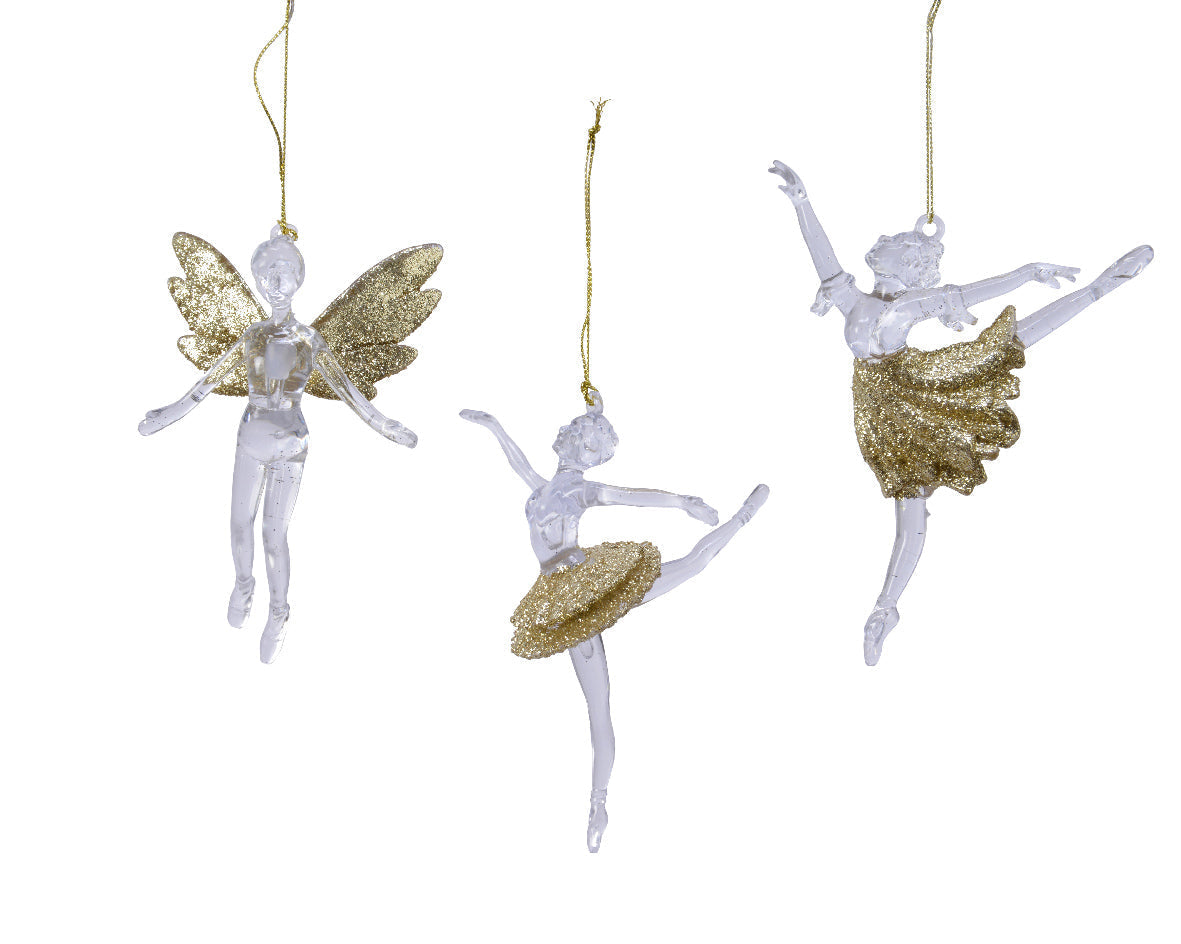 Figuras colgantes  para árbol de Navidad 14 cm plástico