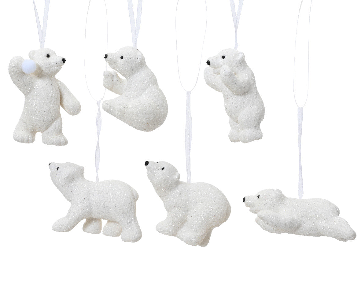 Colgante de óso polar de 6cm