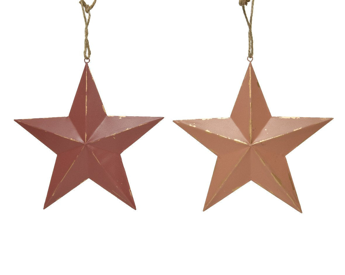 Ornamento Navideño de metal tonos rosas dia21.00-A2.50cm