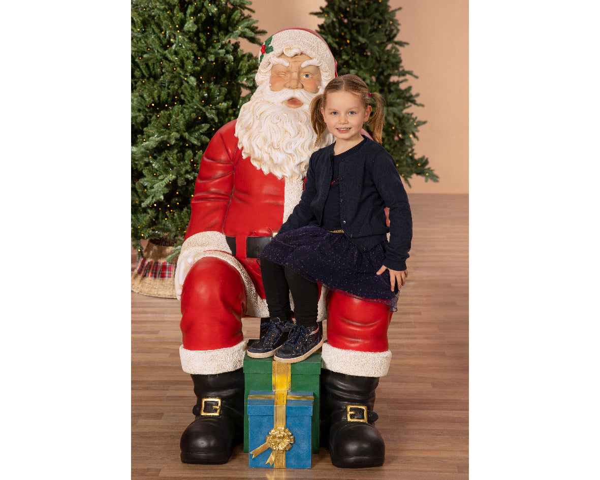 Santa Claus rojo polifibra de 89,2 cm