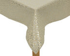 Mantel beige poliéster colección blanca de 180 cm