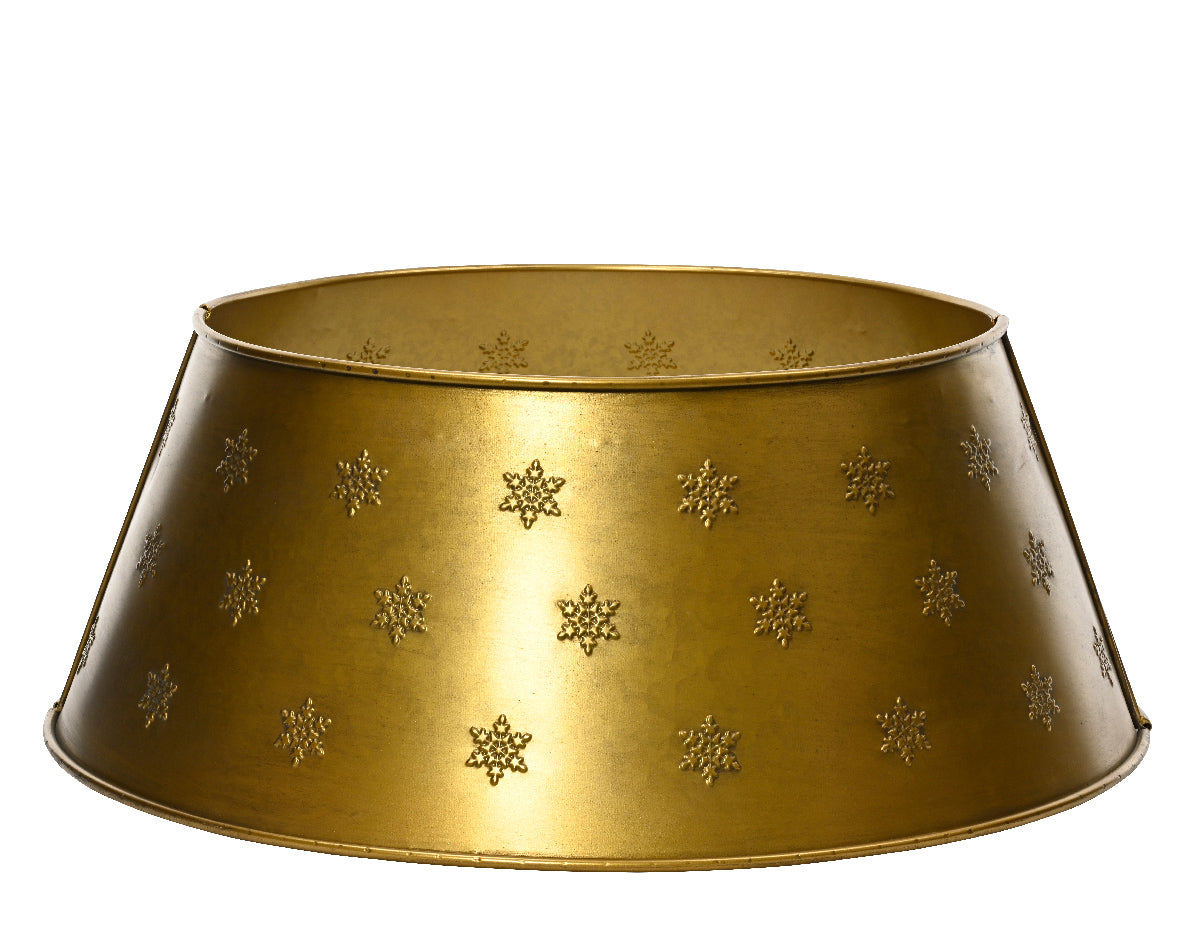 Cubrepie para árbol de navidad dorado 70cm