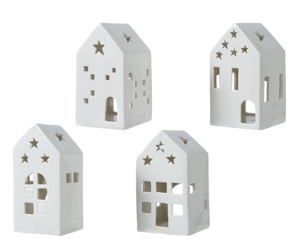 Casita portavela nórdico 16cm