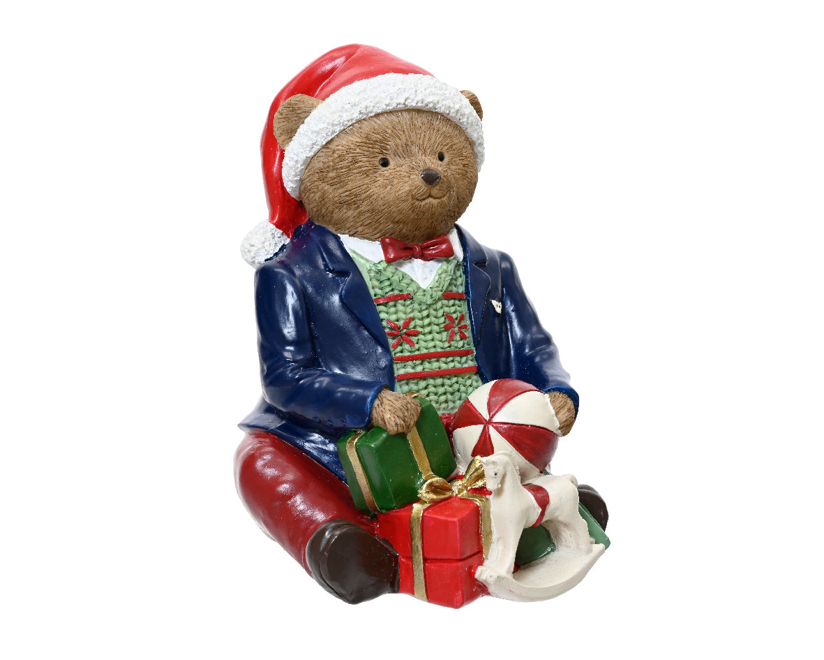 Figura de navidad Oso de resina de 16cm