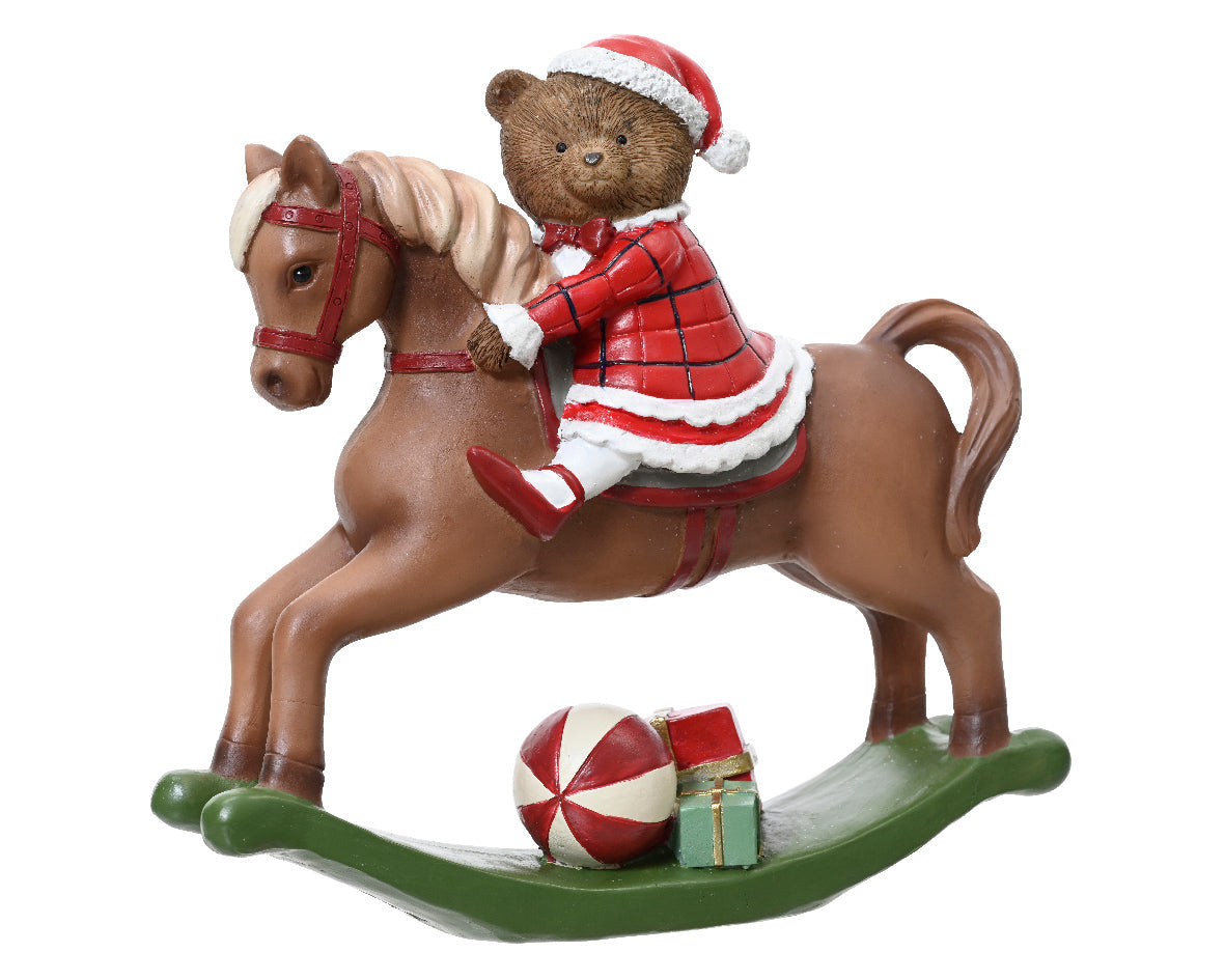 Figura Oso de navidad figura de resina de 20cm