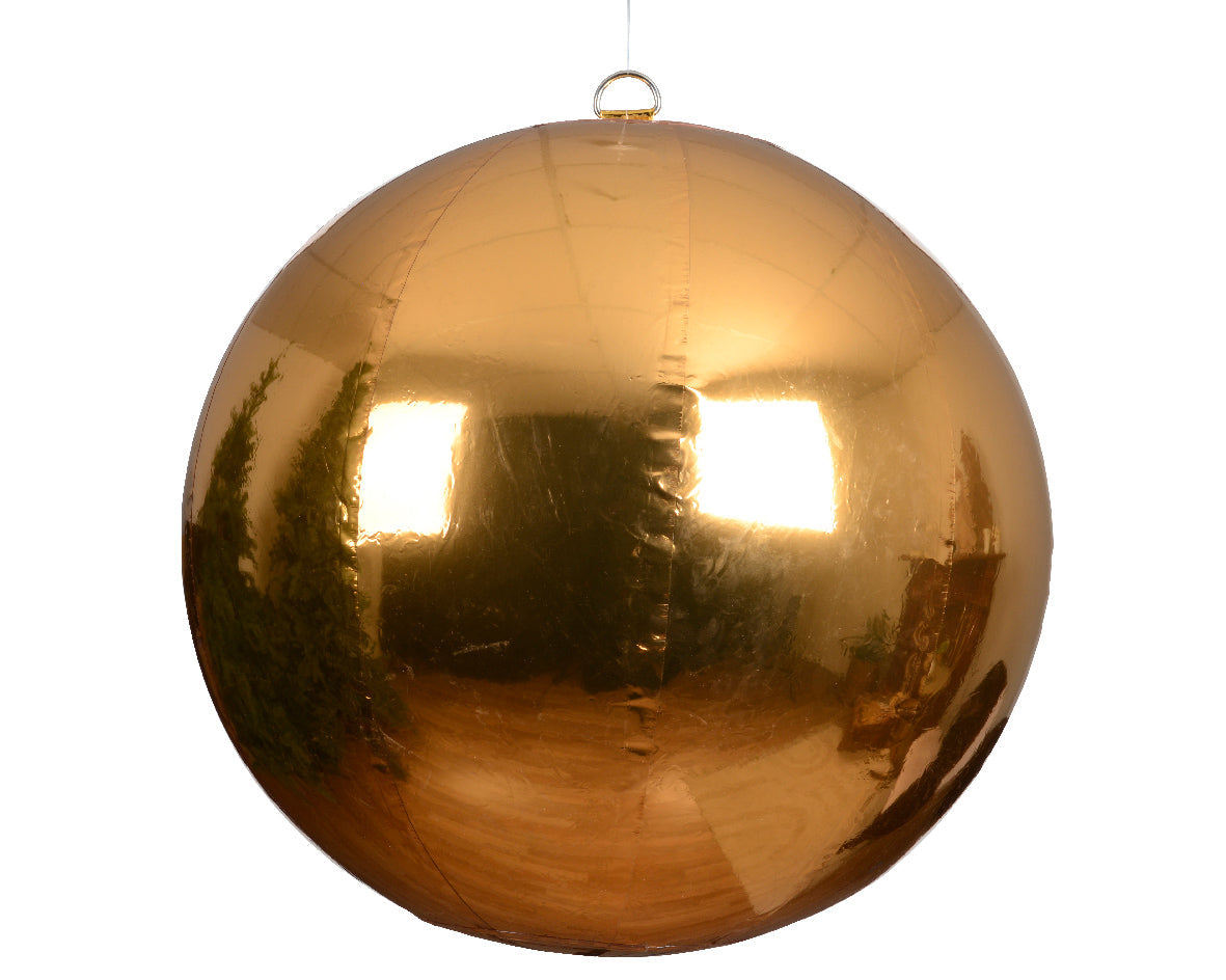 Bola de navidad inflable dorado de 120cm
