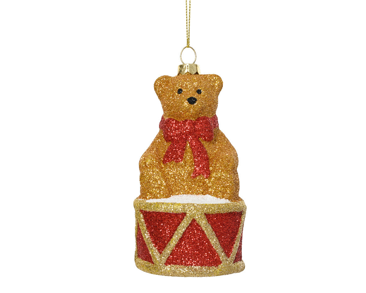 Ornamento de navidad oso del circo