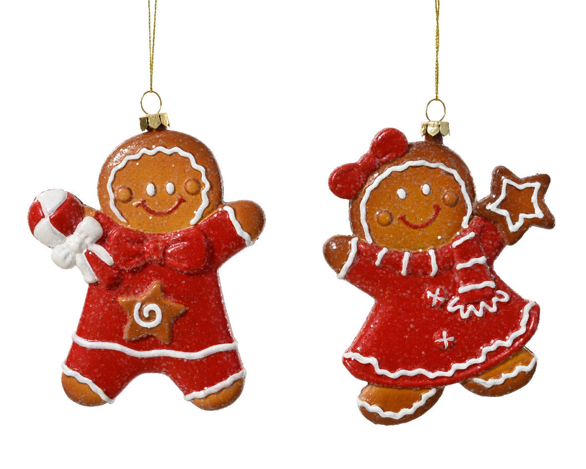 Ornamento de Navidad de galleta de Gengibre de 14cm