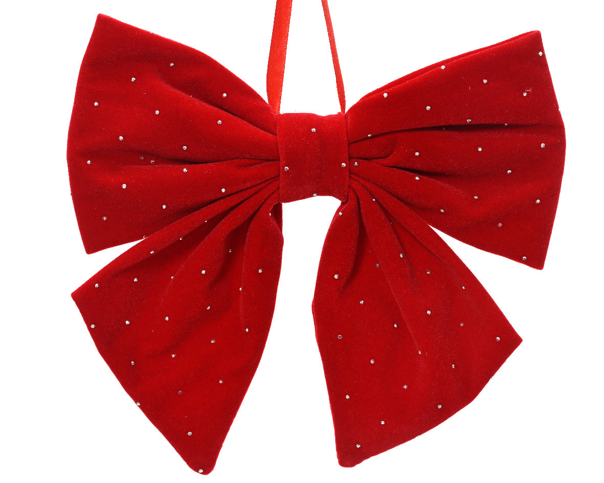 Lazos de navidad rojo de 20cm