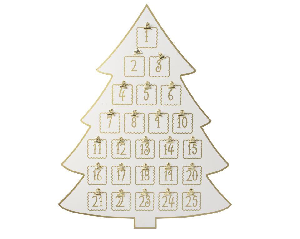 Calendario de Adviento para fotos de navidad
