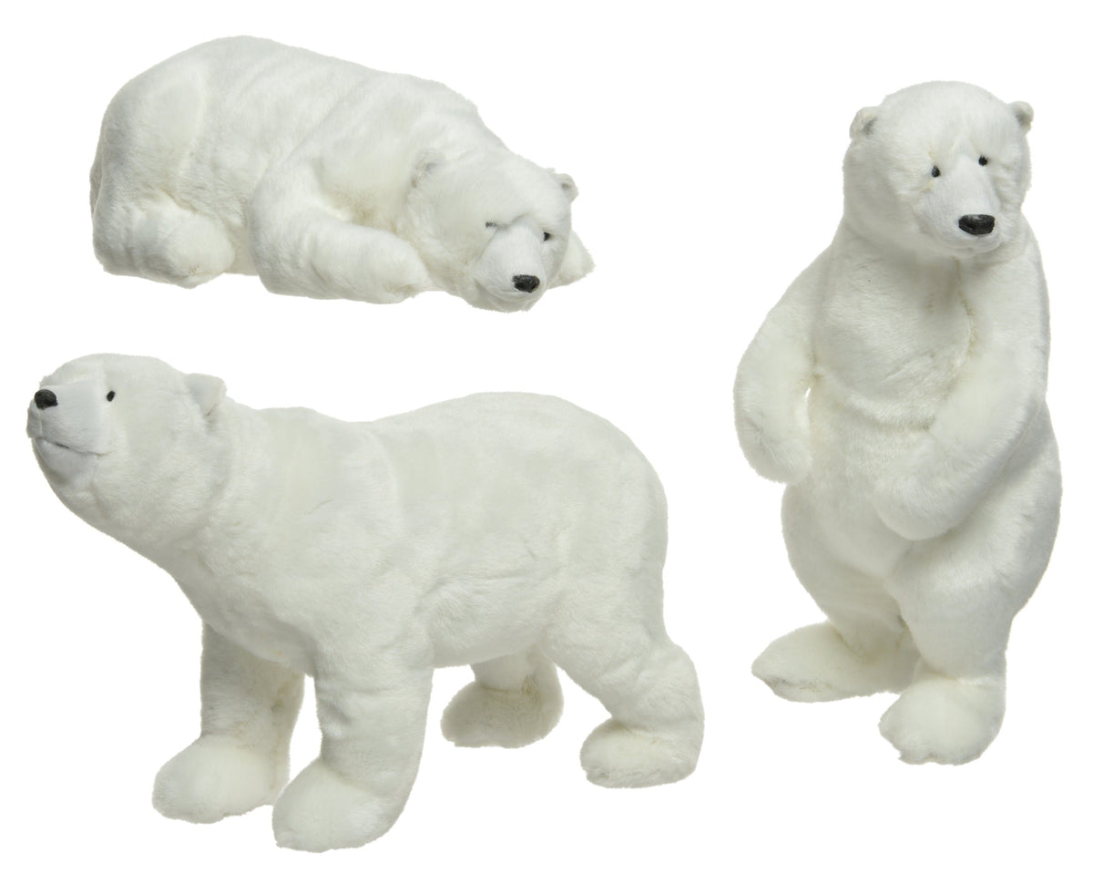 580031-Figura de Oso Polar de 26 cm-navidad-envio-canarias