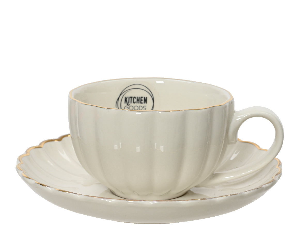 Vajilla set taza color blanco