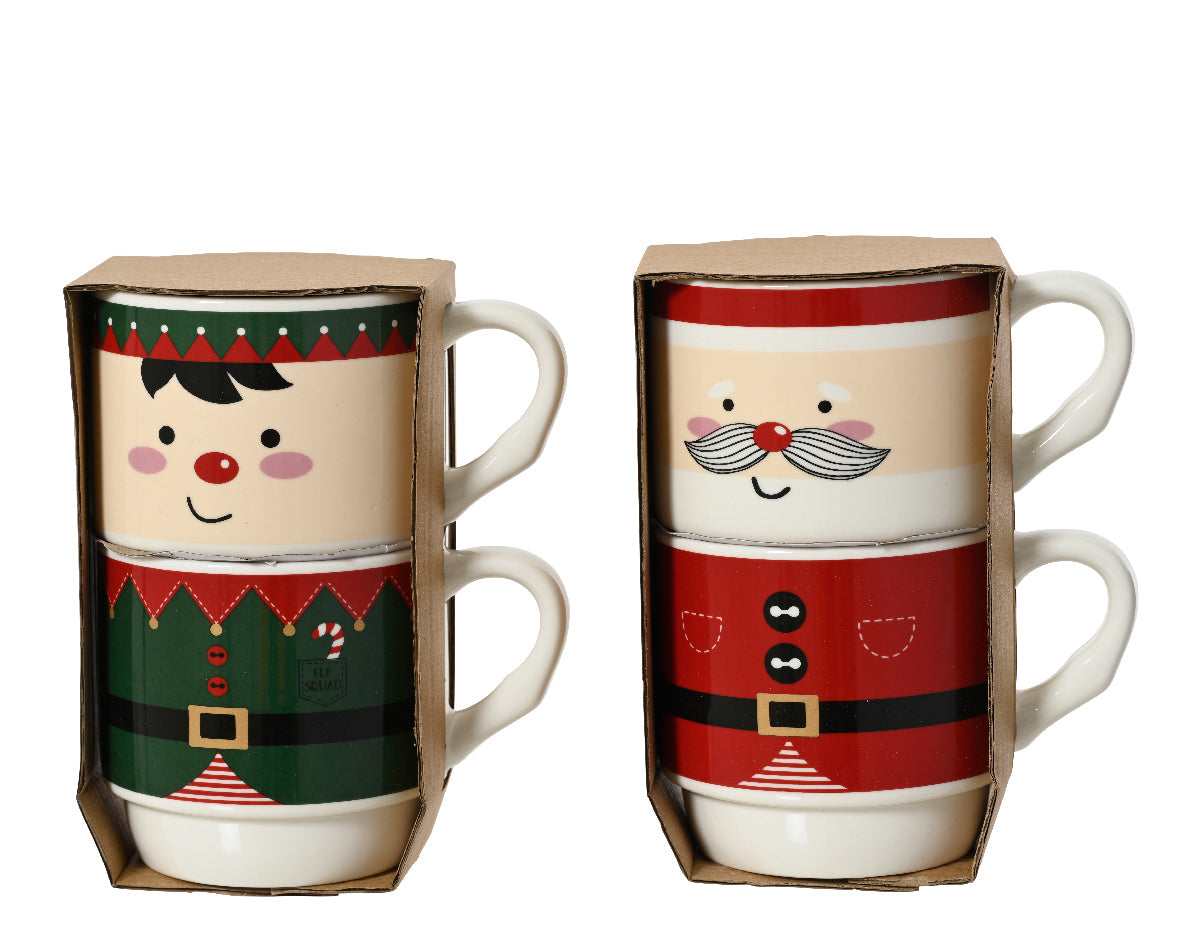 Juego de tazas de navidad
