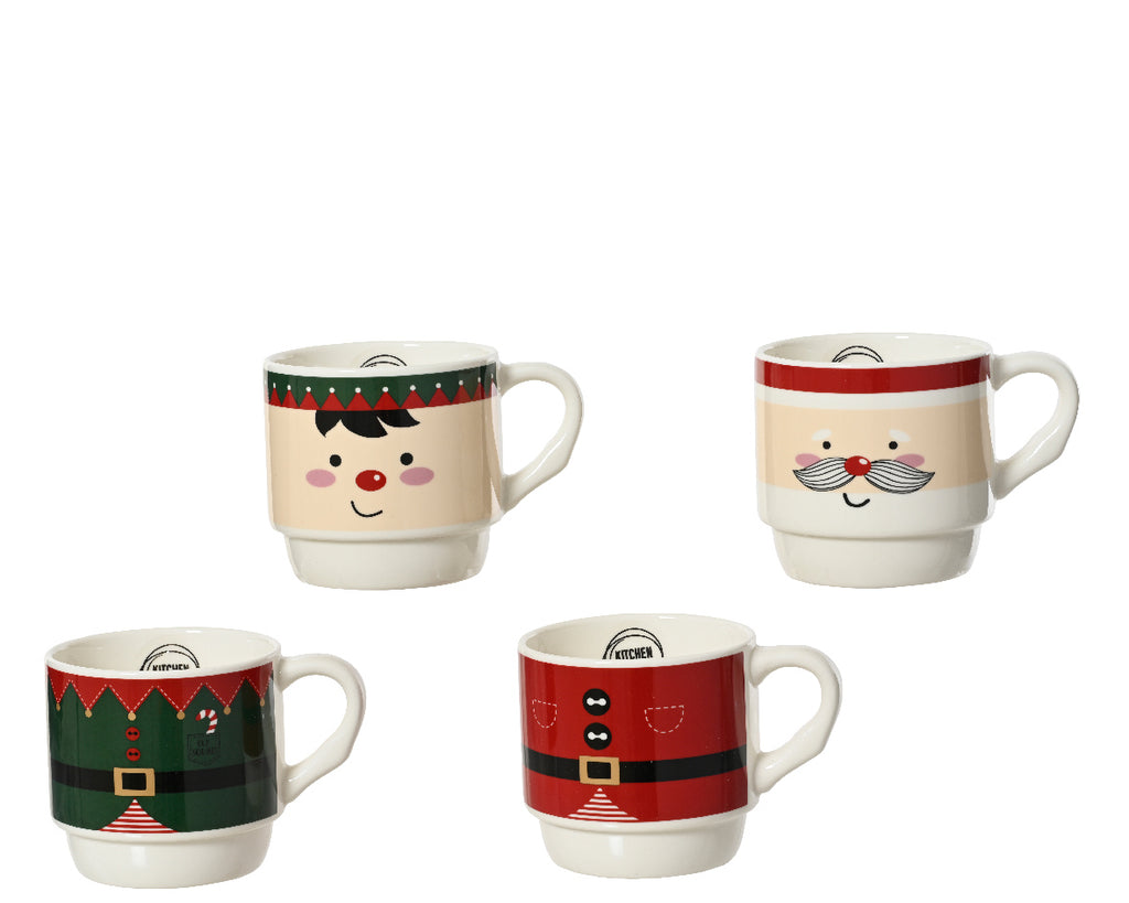 Juego de tazas de navidad