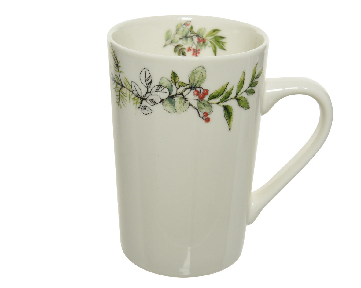 Taza de porcelana color blanco interior decoración