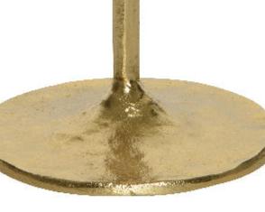Portavela de Aluminio dorado