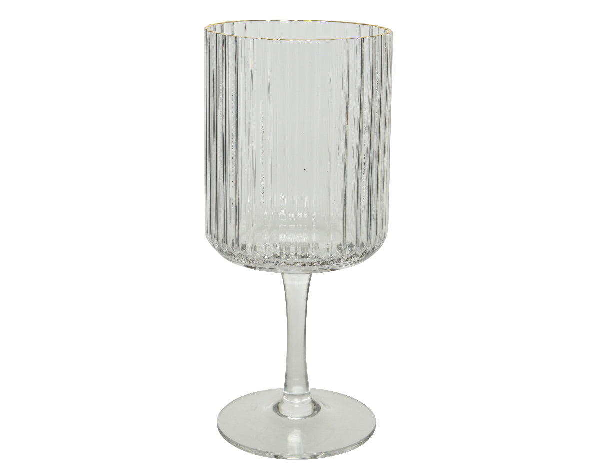 Copa de vino vintage color claro dorado