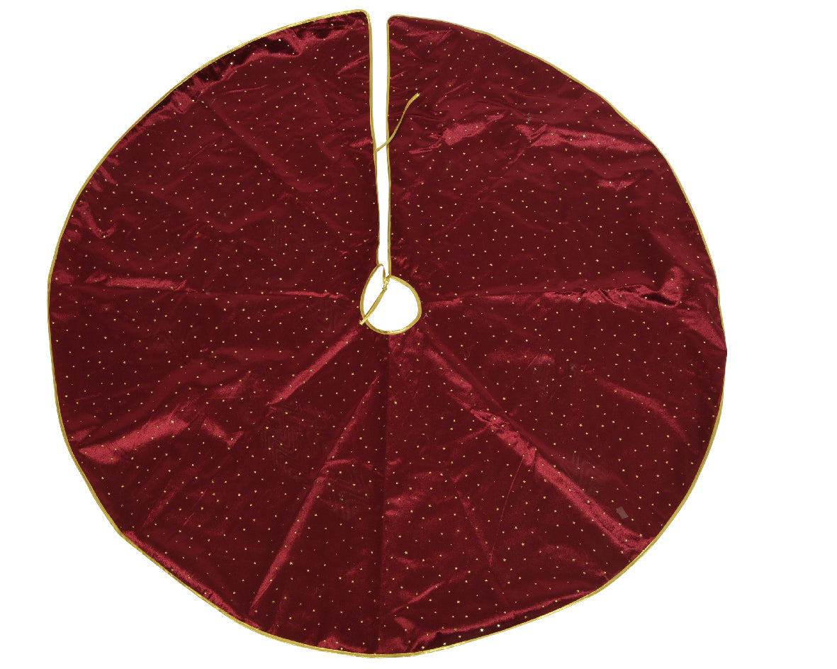 Cubrepiés de árbol de navidad rojo