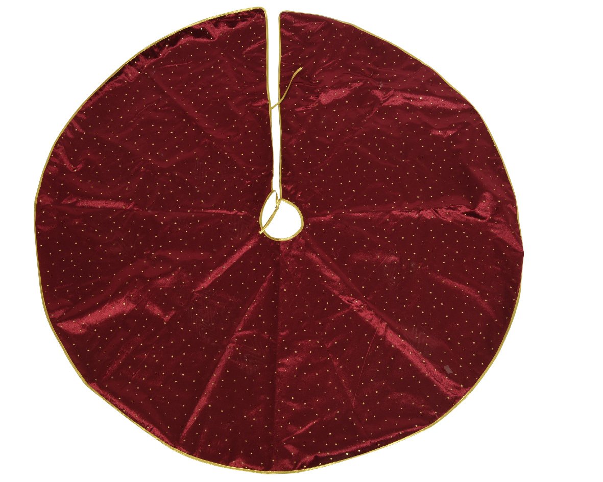 Cubrepiés de árbol de navidad rojo