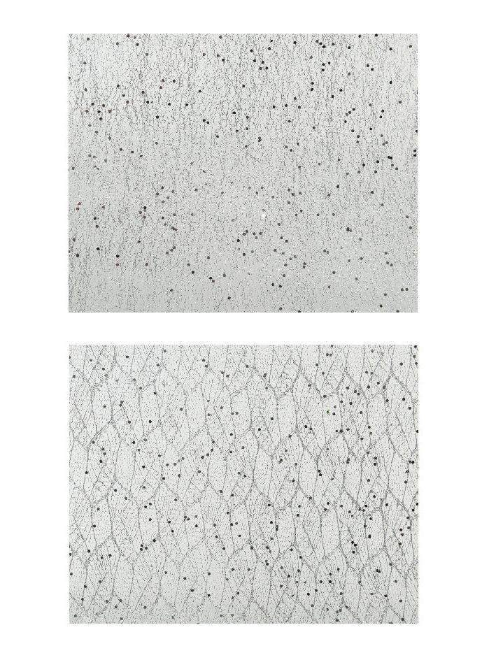 Camino de mesa Navidad decorativas de poliéster plateadas de 200 cm