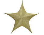 Estrella plegable dorada de Alto 60cm
Diámetro 180cm