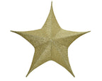 Estrella plegable dorada de Alto 60cm
Diámetro 180cm