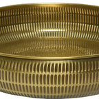 Bandeja dorada de aluminio estilo morisco