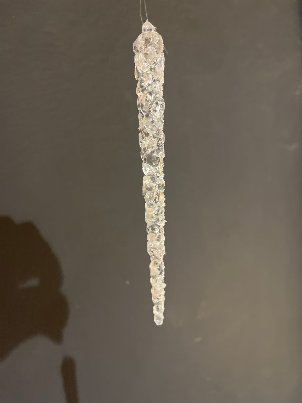 Ornamento de navidad de lágrimas de hielo Brillan en la oscuridad