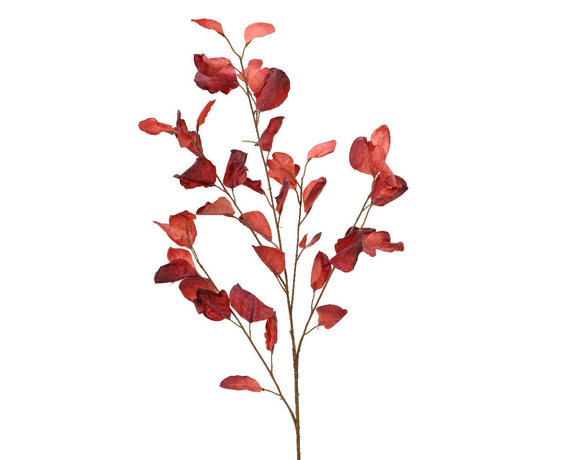 Rama con follaje de color rojo de 95cm