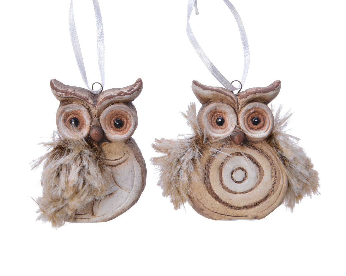 Búhos Natural de decoración navideña núm. 630247