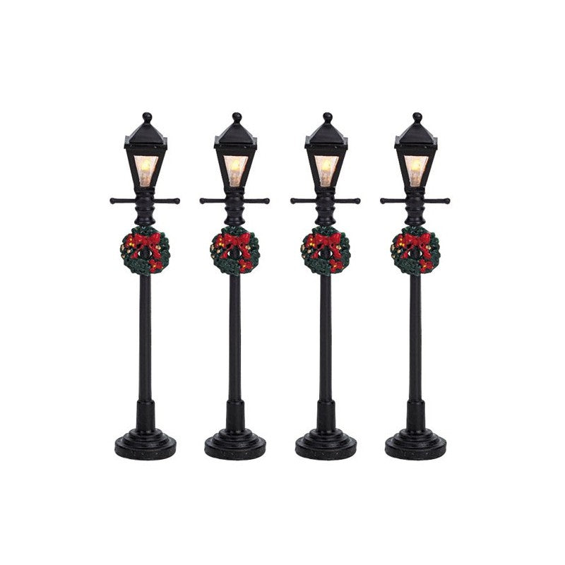 64498-Gas-Lantern-Street-Lamp-set-de-4-LEMAX-envio-a-canarias