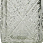 Botella de cristal vintage transparente