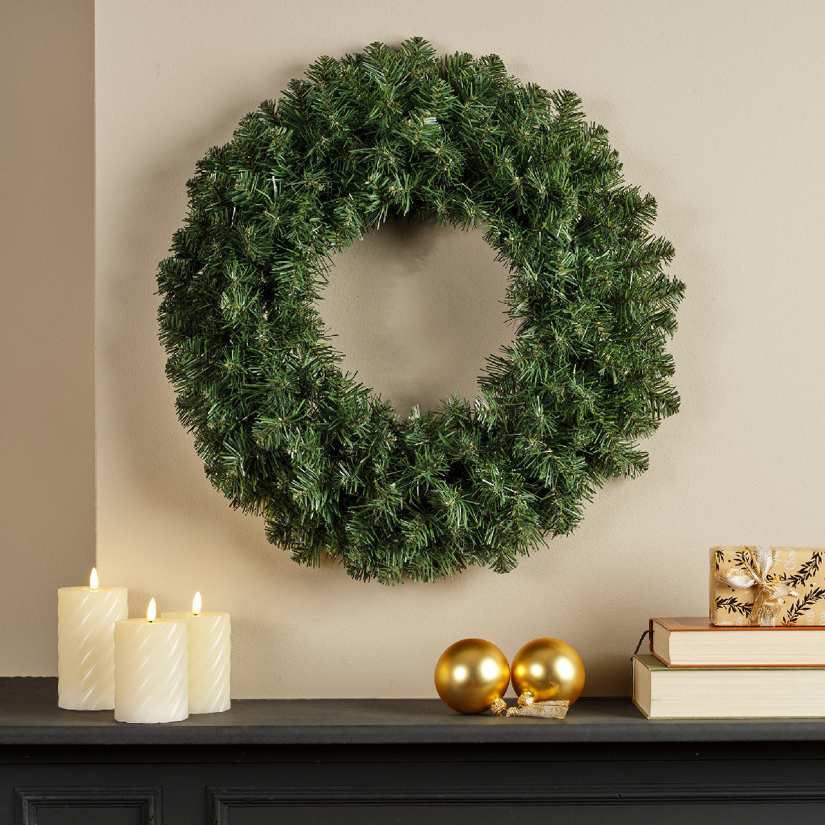 Corona Verde de Navidad 60cm