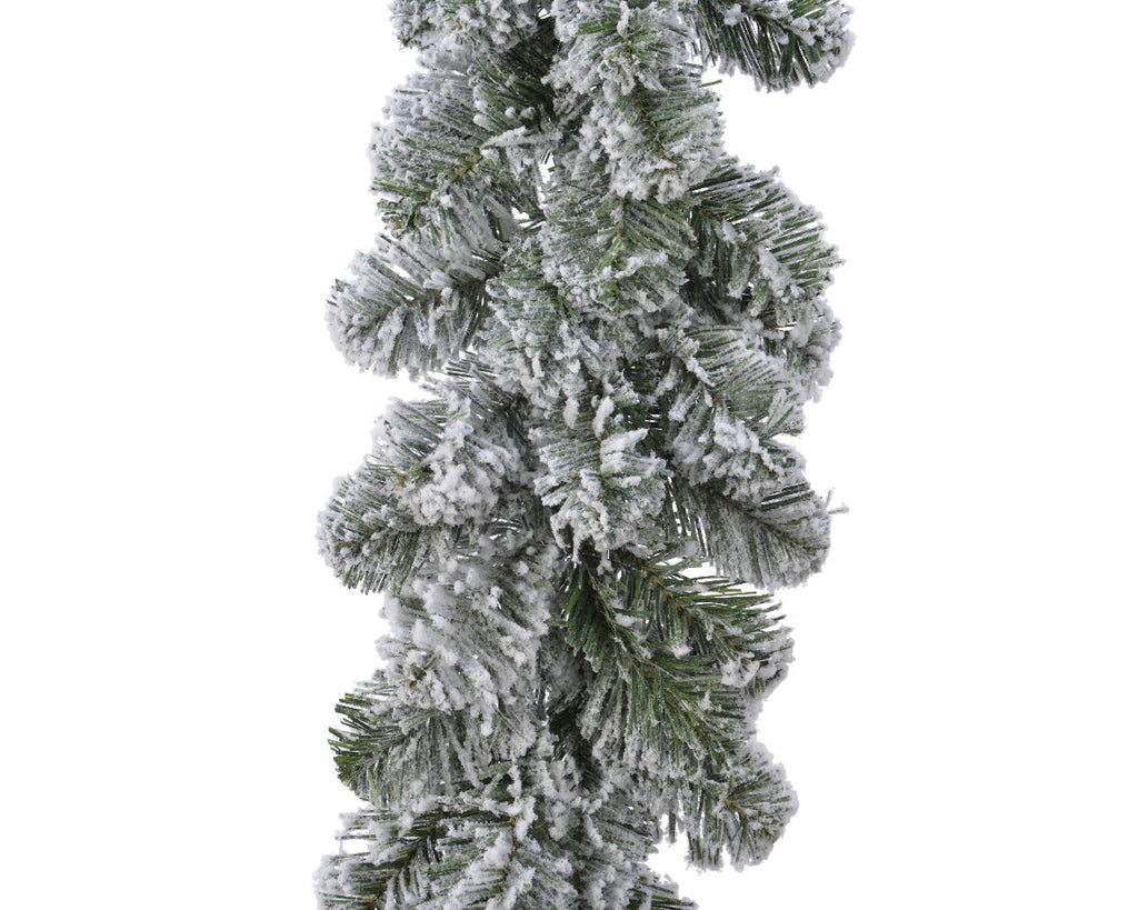 Guirnalda nevada de Navidad 270cm