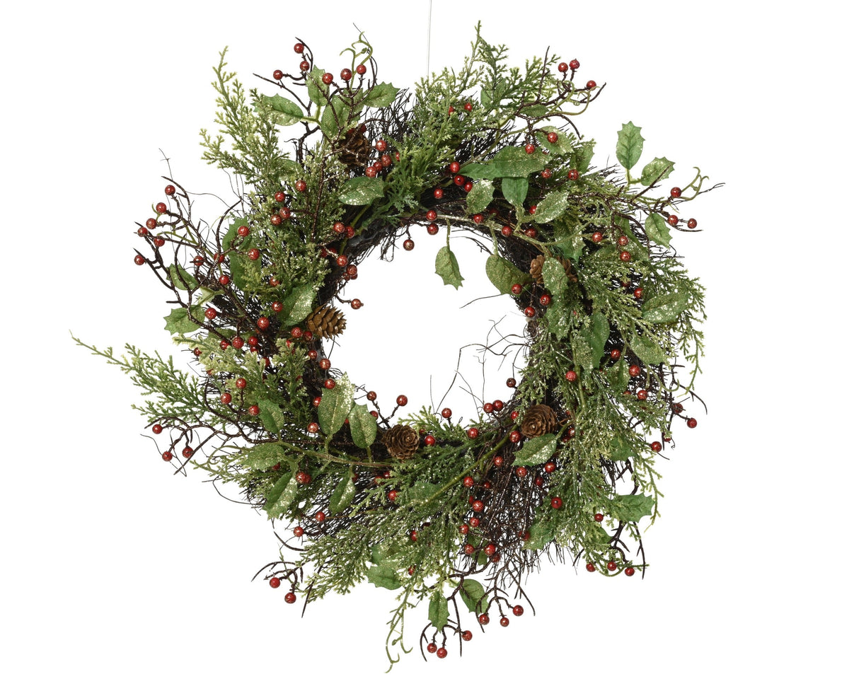682914-Corona navideña Everlands de 40 cm-navidad-envio-canarias