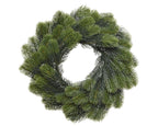 Corona de Navidad color verde 40 cm plástico