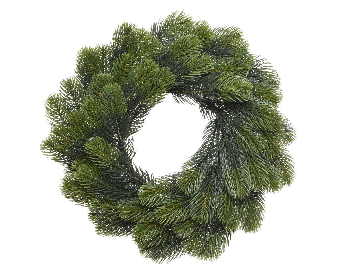 Corona de Navidad color verde 40 cm plástico