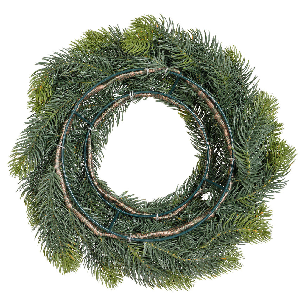 Corona de Navidad color verde 40 cm plástico
