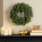 Corona de Navidad color verde 40 cm plástico