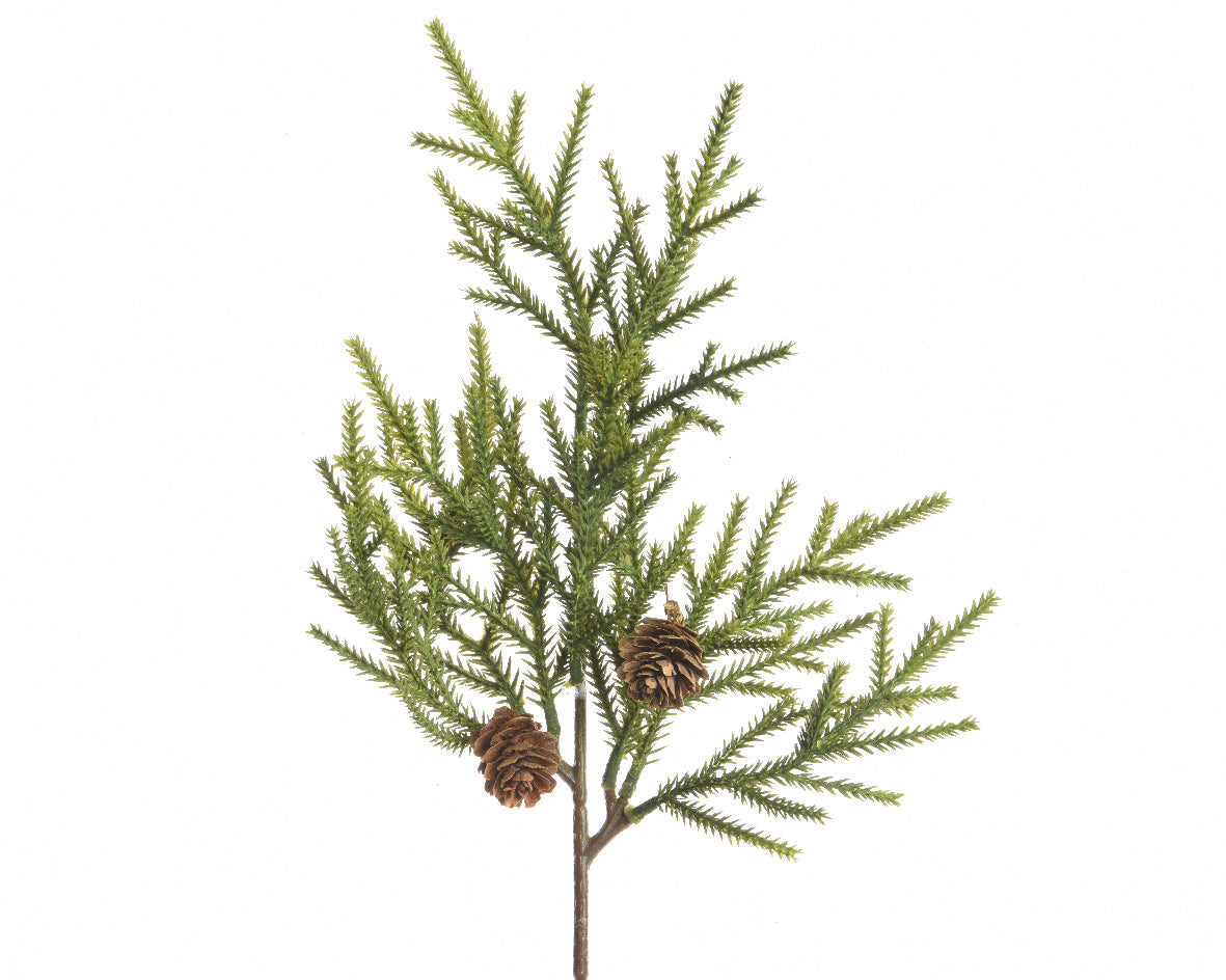 Rama de navidad color verde 44 cm plástico