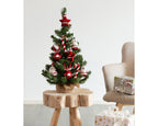Miniarbol artificial con adornos navideños de 35cm