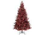 Árbol de navidad artificial rojo de 240cm