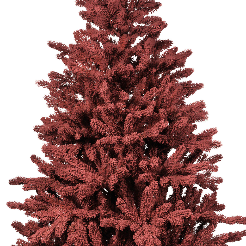 Árbol de navidad artificial rojo de 240cm