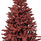 Árbol de navidad artificial rojo de 240cm