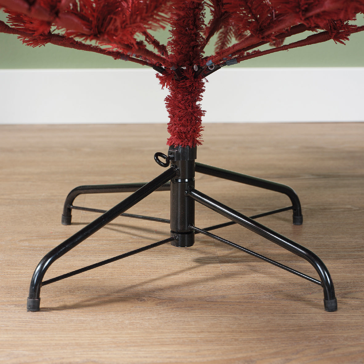 Árbol de navidad artificial rojo de 240cm