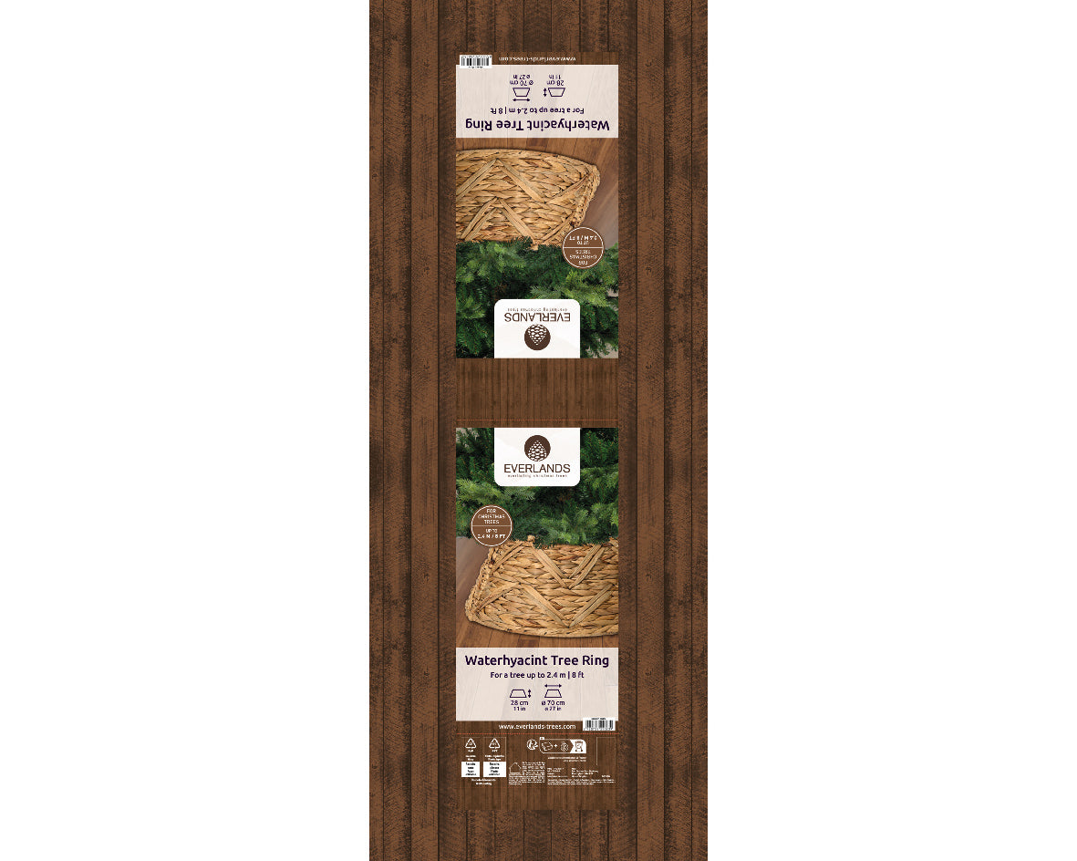 Cubrepie para árbol de navidad de fibras naturales 70cm