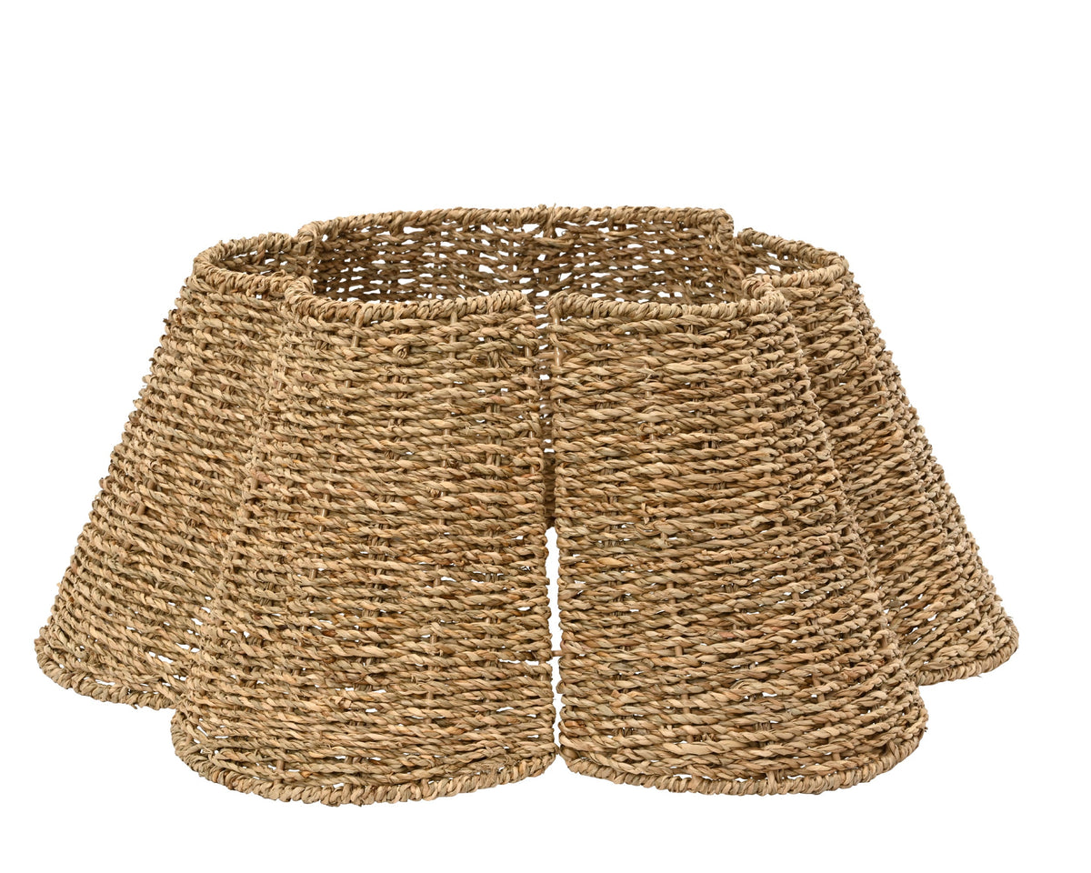 685421-Cubrepie para árbol Everlands de hierba marina con forma de flor-navidad-envio-canarias